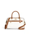 กระเป๋าสะพายข้าง COACH CA149 ROWAN SATCHEL IN BLOCKED SIGNATURE CANVAS (IMRFI)