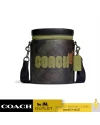 กระเป๋าสะพายข้าง COACH CC024 BARREL CROSSBODY IN SIGNATURE CANVAS WITH CAMO PRINT AND COACH PATCH (QBUOX)