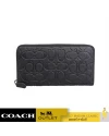 กระเป๋าสตางค์ COACH  CE551 ACCORDION WALLET IN SIGNATURE LEATHER (QBBK)