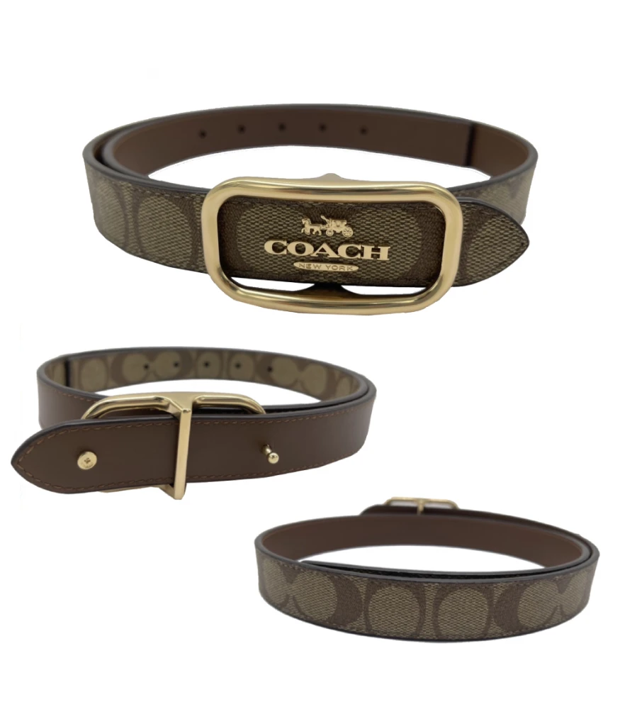 เข็มขัด COACH CE971 Morgan Rectangle Buckle Belt (IMBDXS)