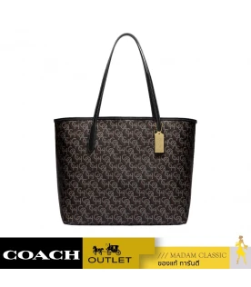 กระเป๋าสะพายไหล่ COACH CF342 CITY TOTE WITH SIGNATURE MONOGRAM PRINT (IMBLK)