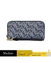 กระเป๋าคล้องมือ COACH CF521 LONG ZIP AROUND WALLET WITH SIGNATURE MONOGRAM PRINT (IMNAV)