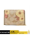 กระเป๋าสะพายข้าง COACH CH714 MINI WALLET ON A CHAIN IN SIGNATURE CANVAS WITH FLORAL CLUSTER PRINT (IMOT4)