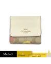 กระเป๋าสตางค์ COACH CH719I SMALL TRIFOLD WALLET IN SIGNATURE CANVAS WITH FLORAL CLUSTER PRINT (IMOT4)