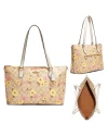 กระเป๋าสะพายไหล่ COACH CH727 GALLERY TOTE IN SIGNATURE CANVAS WITH FLORAL CLUSTER PRINT (IMOT4)