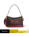 กระเป๋าสะพายข้าง COACH CN686 CLARA SHOULDER BAG IN SIGNATURE CANVAS WITH HORSE AND SLEIGH (IMWA0)