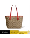 กระเป๋าสะพายข้าง COACH CN733 MINI CITY TOTE IN SIGNATURE CANVAS (SVUC3)				