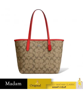 กระเป๋าสะพายข้าง COACH CN733 MINI CITY TOTE IN SIGNATURE CANVAS (SVUC3)				