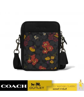 กระเป๋าสะพายข้างผู้หญิง COACH CR311 SULLIVAN CROSSBODY IN SIGNATURE CANVAS WITH FLORAL PRINT (QBA5F)