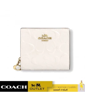 กระเป๋าสตางค์ผู้หญิง COACH CT982 SNAP WALLET IN SIGNATURE LEATHER (IMCHK)				