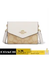 กระเป๋าสตางค์ COACH CU172 MINI ENVELOPE WALLET WITH STRAP IN SIGNATURE CANVAS (IMDQC)				