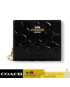 กระเป๋าสตางค์ผู้หญิง COACH CV415 SNAP WALLET IN SIGNATURE LEATHER (IMBLK)				