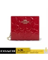 กระเป๋าสตางค์ผู้หญิง COACH CV415 SNAP WALLET IN SIGNATURE LEATHER (IMRED)				