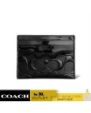 กระเป๋าใส่บัตร COACH CV422 SLIM ID CARD CASE IN SIGNATURE LEATHER (BLK)				