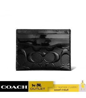 กระเป๋าใส่บัตร COACH CV422 SLIM ID CARD CASE IN SIGNATURE LEATHER (BLK)				