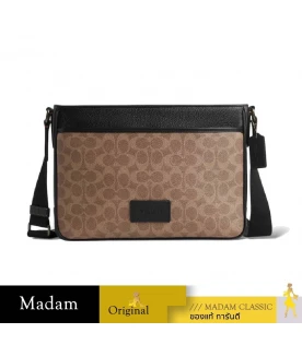 กระเป๋าสะพายข้าง COACH CV761 DISTRICT CROSSBODY BAG IN SIGNATURE CANVAS (QBNRX)				