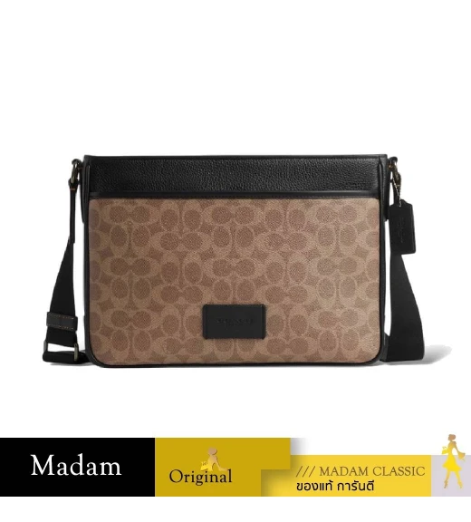 กระเป๋าสะพายข้าง COACH CV761 DISTRICT CROSSBODY BAG IN SIGNATURE CANVAS (QBNRX)				