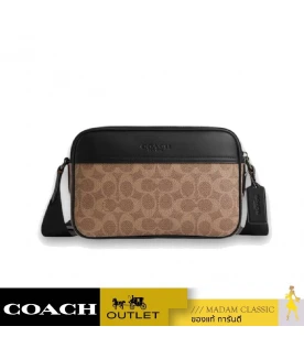 กระเป๋าสะพายข้าง COACH CV921 GRAHAM CROSSBODY BAG IN SIGNATURE CANVAS (QBNRX)				