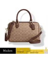 กระเป๋าสะพายข้าง COACH CV961 ROWAN SATCHEL BAG IN SIGNATURE CANVAS (IMXHE)				