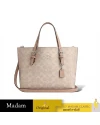 กระเป๋าสะพายข้าง COACH CV965 MOLLIE TOTE BAG 25 IN SIGNATURE CANVAS (SVPWH)				