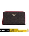 กระเป๋าสตางค์ COACH CW781 MEDIUM ID ZIP WALLET IN SIGNATURE CANVAS (IMXD0)				