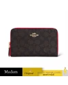 กระเป๋าสตางค์ COACH CW781 MEDIUM ID ZIP WALLET IN SIGNATURE CANVAS (IMXD0)				