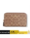 กระเป๋าสตางค์ COACH CW781 MEDIUM ID ZIP WALLET IN SIGNATURE CANVAS (IMXHE)