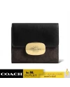 กระเป๋าสตางค์ COACH CW801 ELIZA SMALL WALLET IN SIGNATURE CANVAS (IMXAQ)				