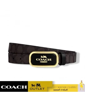 เข็มขัดผู้หญิง COACH CX052 SIGNATURE BUCKLE BELT, 25 MM (IMXAQ)				