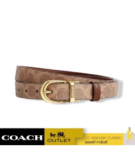 เข็มขัดผู้หญิง COACH CX057 SIGNATURE BUCKLE BELT, 25 MM (IMXHE)				