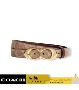 เข็มขัด COACH CX061 SIGNATURE BUCKLE BELT, 25 MM (IMXHEL)					