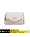 กระเป๋าสตางค์ COACH CX162 MINI ENVELOPE WALLET WITH STRAP IN SIGNATURE CANVAS (IMXDM)				