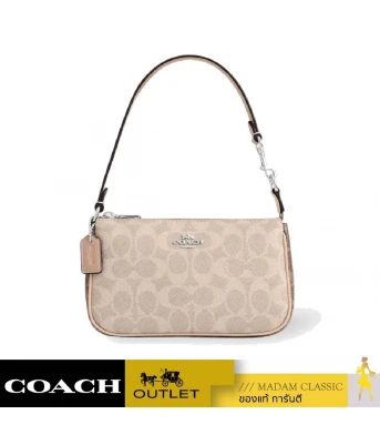 กระเป๋าคล้องมือ COACH CY236 NOLITA 19 IN BLOCKED SIGNATURE CANVAS (SVXCU)				