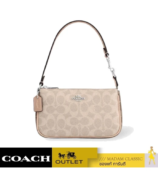 กระเป๋าคล้องมือ COACH CY236 NOLITA 19 IN BLOCKED SIGNATURE CANVAS (SVXCU)				