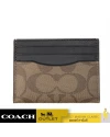 กระเป๋าใส่บัตร COACH F58110 SLIMCARD CASE IN SIGNATURE CANVAS (QBTN2)