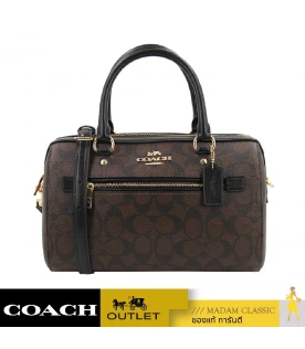 กระเป๋า COACH F83607 ROWAN SATCHEL IN SIGNATURE CANVAS (IMAA8)