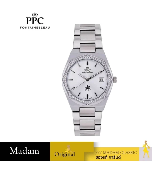 นาฬิกา PPC FONTAINEBLEAUPHILIP LUX DIAMOND DATE WHITE  PPC-DI03